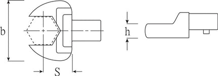 Utensile a ganasce Stahlwille 731/40 13 ( 8000333454 ) larghezza chiave 13 mm 14 x 18 mm