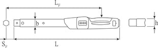 Stahlwille Drehmomentschlüssel 730N/100 ( 8000332296 ) 200-1000 Nm