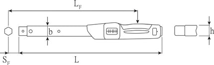 Chiave dinamometrica Stahlwille 730N/100 ( 8000332296 ) 200-1000 Nm