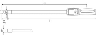 Llave angular/dinamométrica Stahlwille 714/20 (8000332366) 20 - 200 Nm