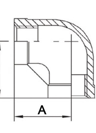 Raccord fileté Springer 90° FF ( 4500100040 ) NPS=3/4 ″