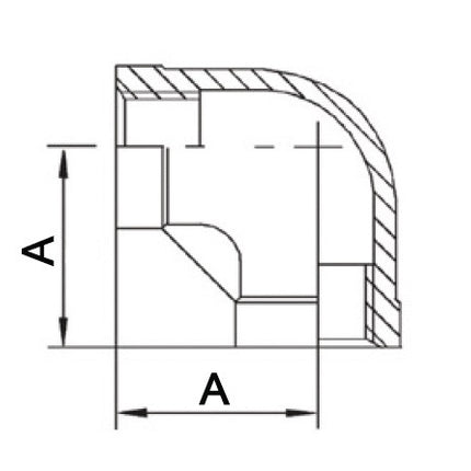 Raccordo filettato Springer 90° IG ( 4500100041 ) NPS=1 ″