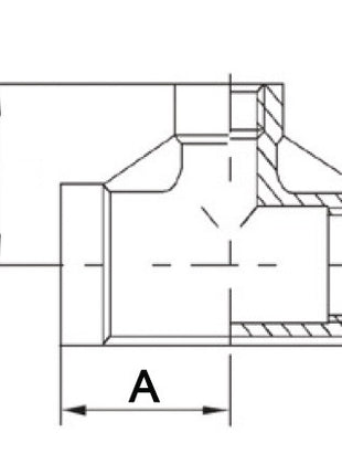 Springer T-Stück EN 10226-1 ( 4000000049 ) NPS=1 ″ NPS2 3/4 ″