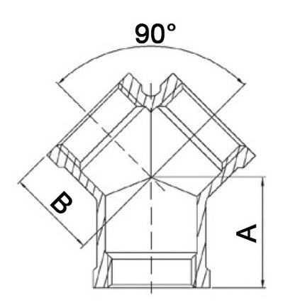 Springer Y-pezzo EN 10226-1 ( 4000000078 ) NPS=3/4 ″