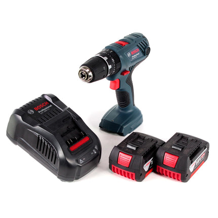Bosch Professional GSB 18V-21 Akku Schlagbohrschrauber 18V 55Nm + 2x Akku 6,0Ah + Schnellladegerät - Toolbrothers