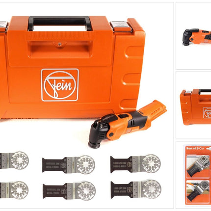 FEIN AFMM 18 QSL Select 18 V Li-Ion Akku Oszillierer MultiMaster im Koffer + 6 tlg. Starlock Sägeblätter Set - Toolbrothers