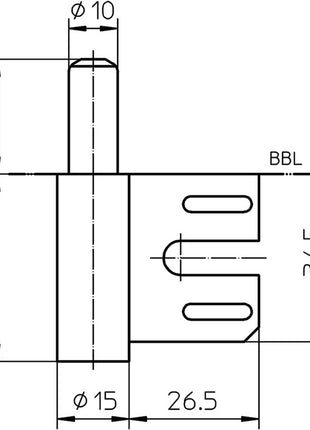 Część ramy Simonswerk V 8100 WF ( 3000255754 ) stal niklowana