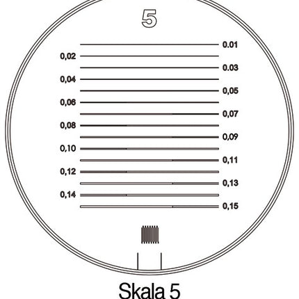 Schweizer Standlupe Tech-Line ( 4000851710 ) Vergrößerung 8x Skala 1, 2, 3, 4, 5