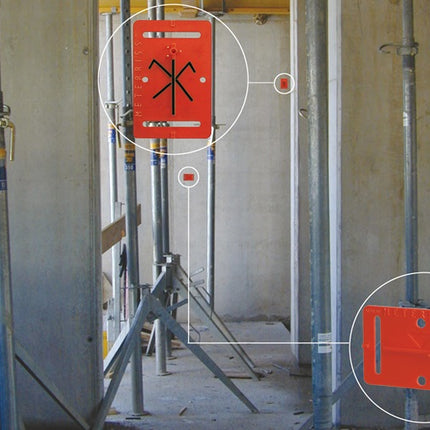 Distintivo indicatore di metri RS20 ( 4000818491 ) per L80xW50mm 7 g