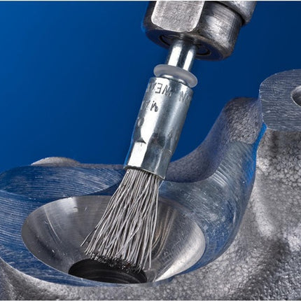 Spazzola PFERD PBU ST ( 8000432589 ) Ø 10 mm spessore del filo 0,35 mm 20000 min-¹