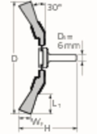 Cepillo cónico PFERD KBU INOX (8000431753) Ø 70 mm espesor alambre 0,2 mm 15000 rpm