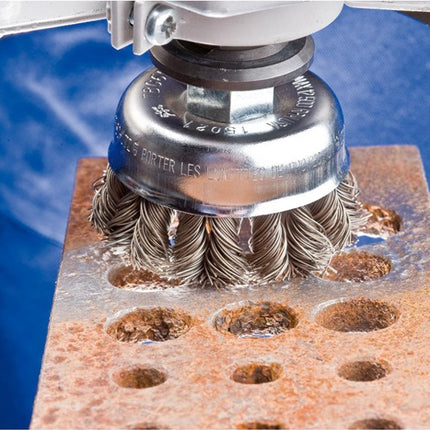 PFERD spazzola a tazza POS TBG ST ( 8000435482 ) Ø 65 mm M14 spessore del filo 0,5 mm