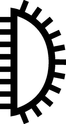 PFERD Raspa per legno DIN 7263 C ( 4000840390 ) Lunghezza 250 mm Sezione 25 x 8,5 mm 2K-Ergo