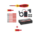 Wiha speedE® elektronischer Schraubendreher Set 2 + L-Boxx 13 tlg.  + 2x 1,5 Ah Akku + Ladegerät +  Bits + Torque Adapter 2,8 Nm ( 41912 ) + Torque Adapter 2,0 Nm ( 41342 ) - Toolbrothers