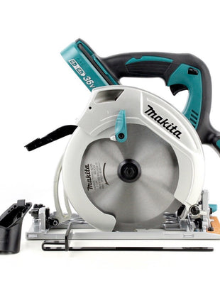 Makita DHS 710 ST Akku Handkreissäge 36V ( 2x18V ) 190 mm + 2x 5,0Ah Akku + Ladegerät + 2x Kreissägeblatt - Toolbrothers