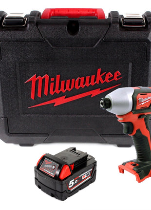 Milwaukee M18 BID-501 18 V Li-Ion Akku Schlagschrauber im Koffer + 1 x 5,0 Ah Akku - ohne Ladegerät - Toolbrothers