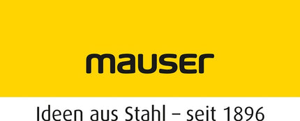 Set di contenitori aperti Mauser ( 9000453790 ) H140xW602xD250mm in acciaio zincato 4 x MK4 rosso