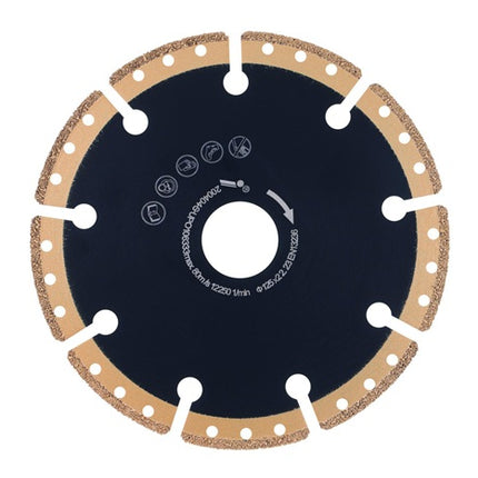 Disco diamantato MC850 AkkuMAX ( 4000865528 ) Ø 125 mm foro 22,23 mm larghezza segmento smerigliatrice angolare 37,6 mm
