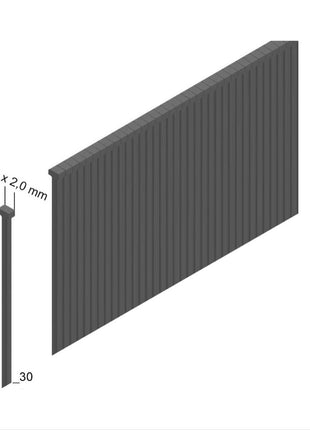 Prebena 2XR-J50 Druckluftnagler im Transportkoffer + 5000x Stauchkopfnägel Brads 30mm - aus verzinktem Stahl, geharzt - Toolbrothers