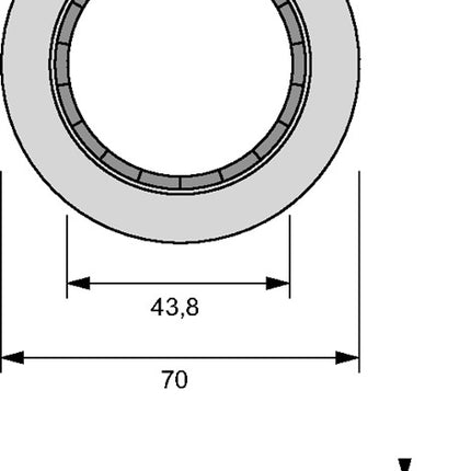 L & S Abdeckring Vision ( 3000550008 ) Ø 70 mm