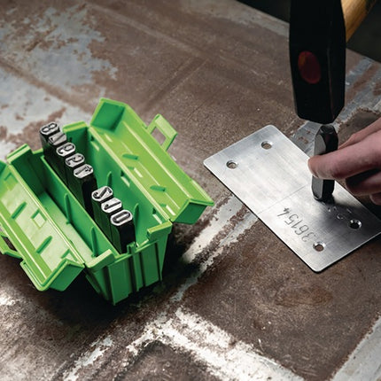 Set di numeri ad impatto Kukko 330 ( 8000458600 ) 9 pezzi numeri 0 - 9