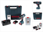 Bosch Professional GSR 18V-21 Akku Bohrschrauber 18V 55Nm + 2x Akku 2,0Ah + Ladegerät + Spiralbohrer Set + Bit Set + Koffer - Toolbrothers