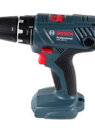 Bosch Professional GSR 18V-21 Akku Bohrschrauber 18V 55Nm + 2x Akku 2,0Ah + Ladegerät + Spiralbohrer Set + Koffer - Toolbrothers