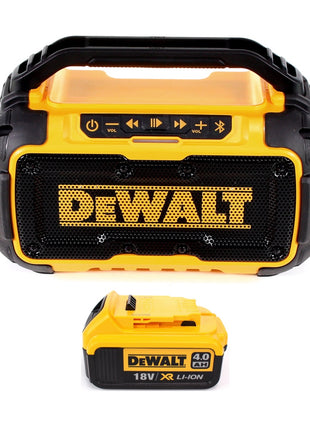 DeWalt DCR 011 Akku Bluetooth Lautsprecher 10,8-18V + 1x Akku 4,0Ah - ohne Ladegerät - Toolbrothers