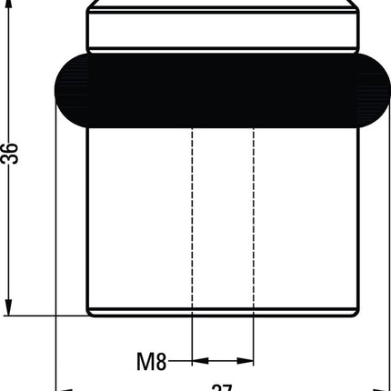 Molla a pavimento Hermeta 4735 ( 3000283379 ) Ø 39 mm altezza 36 mm montaggio a tassello