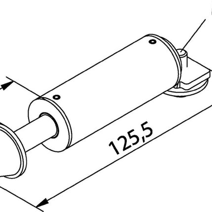 Sosta per porta HELM ( 3000255742 ) per montaggio a tasca a muro