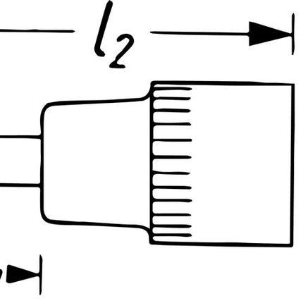 Presa Hazet 8506 ( 8000466402 ) 1/4 ″ PH lunghezza 28 mm