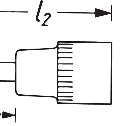 Presa Hazet 8507 ( 8000466406 ) 1/4 ″ PZ Lunghezza 28 mm