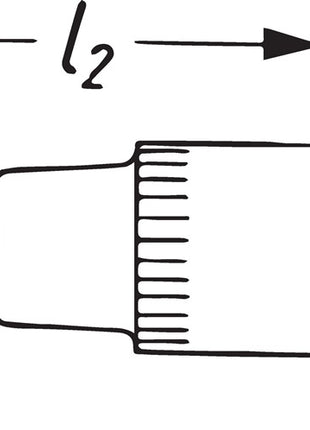 Hazet Steckschlüsseleinsatz 8801K ( 8000466485 ) 3/8 ″ 6-kant Länge 43,5 mm