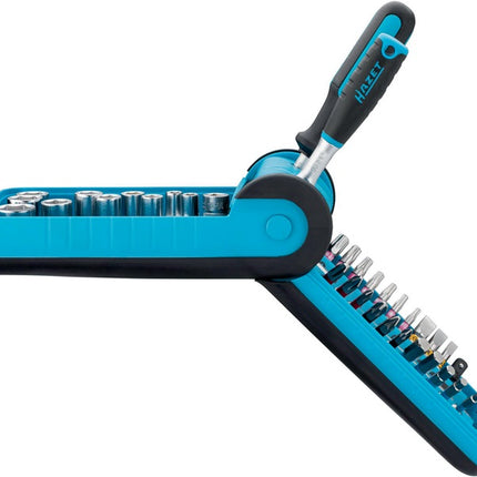 Set di chiavi a bussola Hazet 856-1HP ( 8000753595 ) 38 pezzi 1/4 ″ Numero di denti 90 esagono