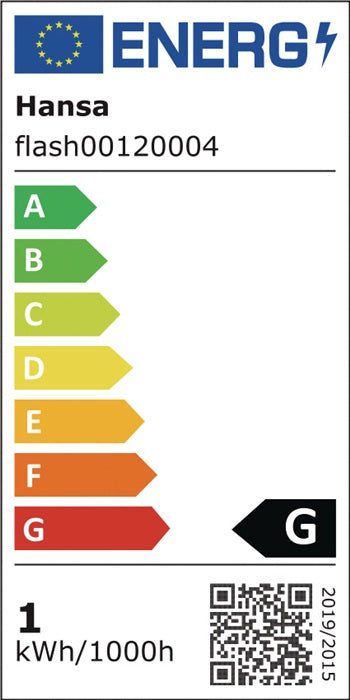 Hansa Bildschirmleuchte ( 9000483605 ) ABS, Eisen schwarz LED