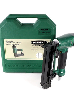 Prebena Druckluftnagler 2P-J/ES 40 COMBI 5 bis 7 Bar - im Transportkoffer - Toolbrothers