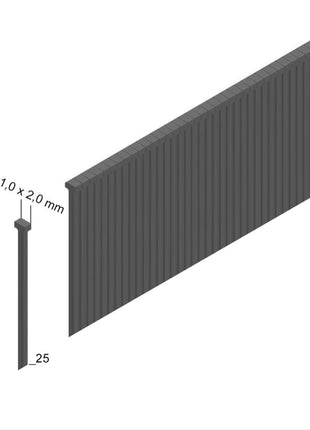 Prebena PKT-2-J50SD-S Luftdruck Kartuschen - Druckluftnagler 3,5-10 bar im Transportkoffer + Prebena Stauchkopfnägel Brads 25 mm 5000 Stück - aus verzinktem Stahl, geharzt - Toolbrothers