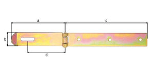 GAH Alberts hasp ( 8002965946 ) długość 210 x 140 mm szerokość 35 mm