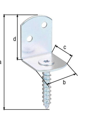 GAH Alberts Support de clôture tressé ( 8002897887 ) 83x32x30x38mm en forme de L