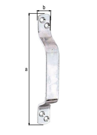 GAH Alberts Torgriff ( 8002746154 ) Länge 190 mm Breite 25 mm Anzahl Löcher 4