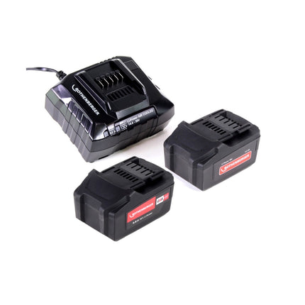 Rothenberger ROMAX 4000 Pressatrice elettroidraulica in valigetta + 2x Batterie 4,0 Ah + Caricabatterie