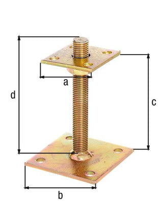 GAH Alberts I-Pfostenträger ( 8001732517 ) 70x70x100x100x150mm Stahl roh