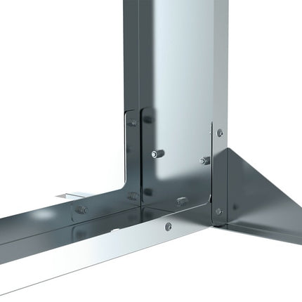 Porta legna Flora ( 4000818570 ) L1000xL440xH1450mm in acciaio zincato