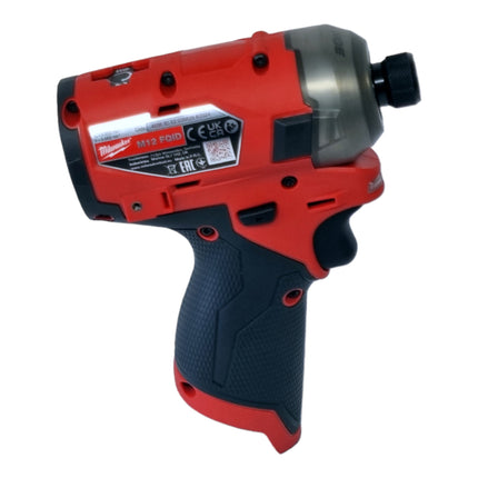 Avvitatore a impulsi a batteria Milwaukee M12 FQID-202 12 V 50 Nm 1/4" brushless + 2x batteria ricaricabile 2,0 Ah + caricatore