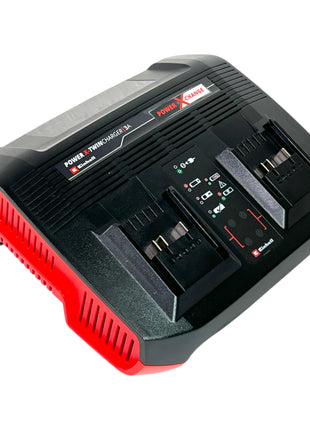 Cargador doble Einhell Power X-Twincharger 3A 18 V 3 A (4512069) para todas las baterías Power X-Change Li-Ion