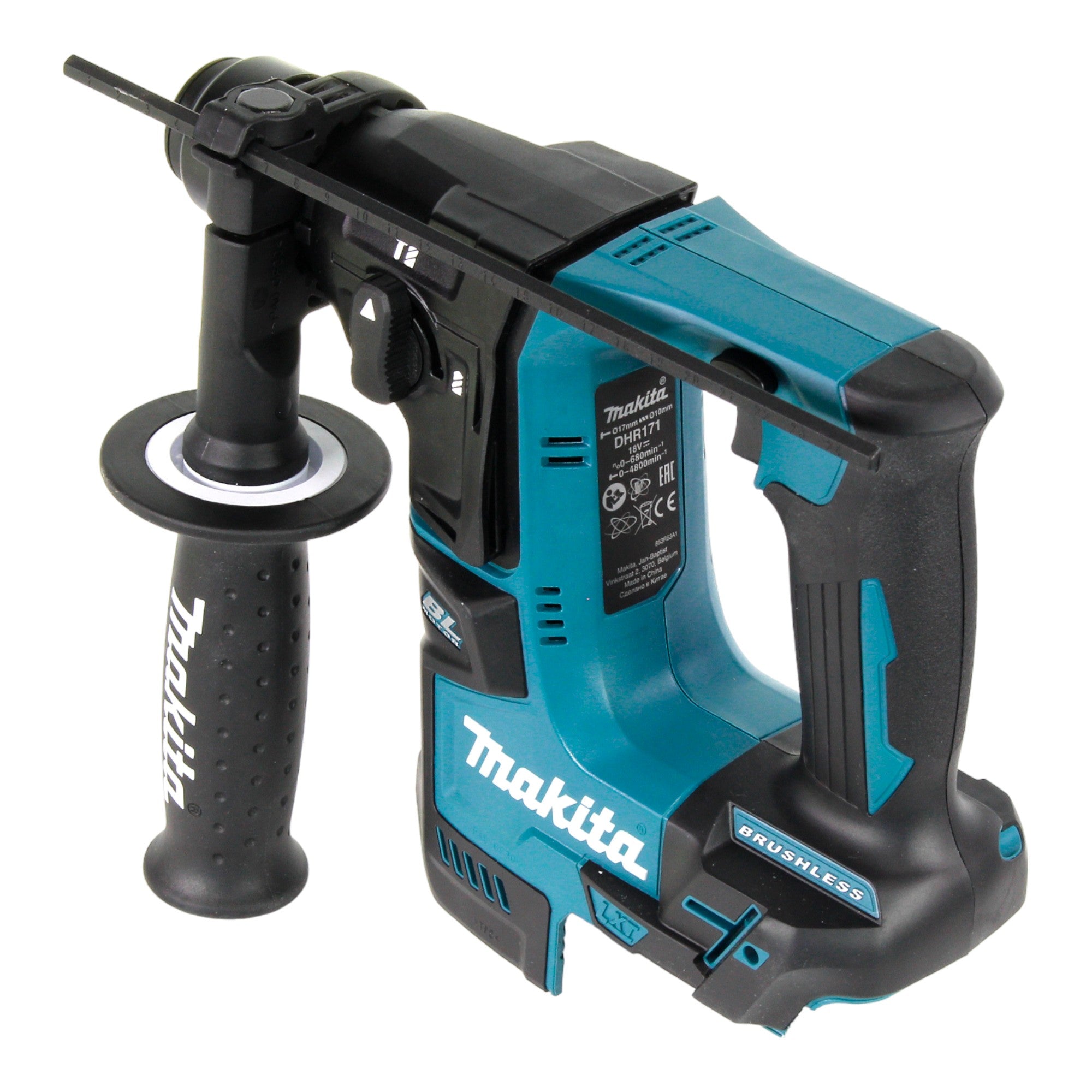 Makita DHR 171 SGX3 Akku Bohrhammer 18 V 1 2 J SDS Plus Brushless 2x Akku 6 0 Ah Ladegeraet 65 tlg Zubehoer Set Koffer 4 - toolbrothers