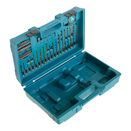 Makita DHR 171 RA1X3 trapano a percussione a batteria 18 V 1,2 J SDS-Plus Brushless + 1x batteria ricaricabile 2,0 Ah + caricabatterie + set di accessori da 65 pezzi + valigetta
