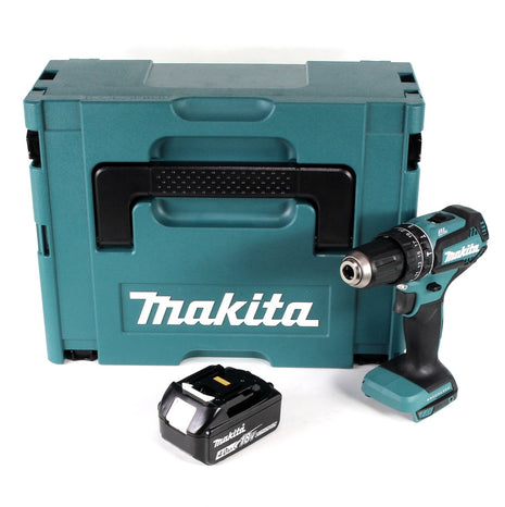 Makita DHP 485 M1J Perceuse visseuse à percussion sans fil 18 V Li-Ion + 1x Batterie 4,0 Ah + Coffret Makpac - sans chargeur