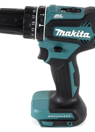 Makita DHP 485 G1J Perceuse-visseuse à percussion sans fil 18V 50 Nm brushless + 1x Batterie 6,0Ah + Makpac - sans chargeur