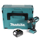 Makita DHP 485 G1J Perceuse-visseuse à percussion sans fil 18V 50 Nm brushless + 1x Batterie 6,0Ah + Makpac - sans chargeur